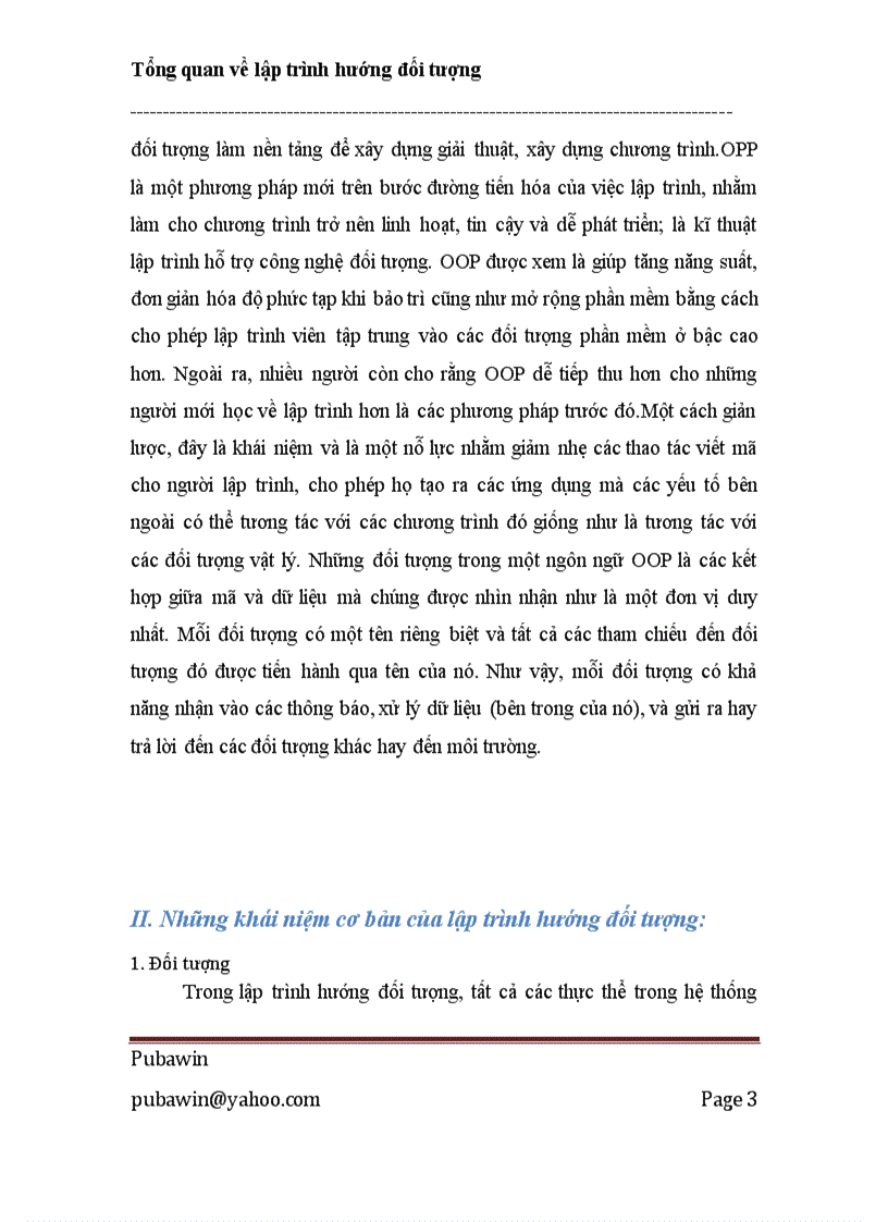 image for page Tổng quan về lập trình hướng đối tượng