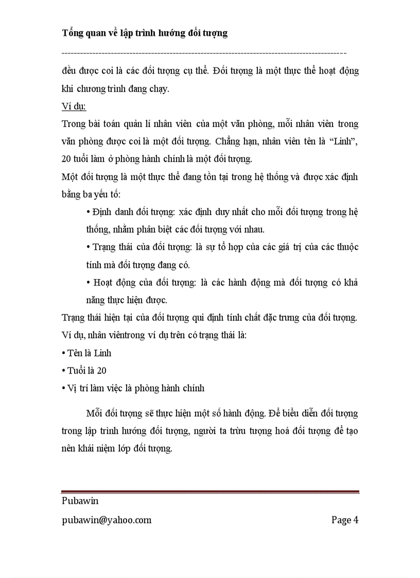 image for page Tổng quan về lập trình hướng đối tượng