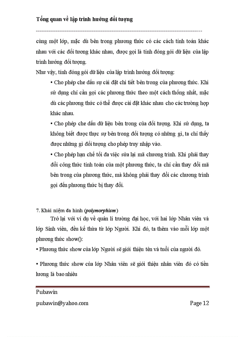 image for page Tổng quan về lập trình hướng đối tượng