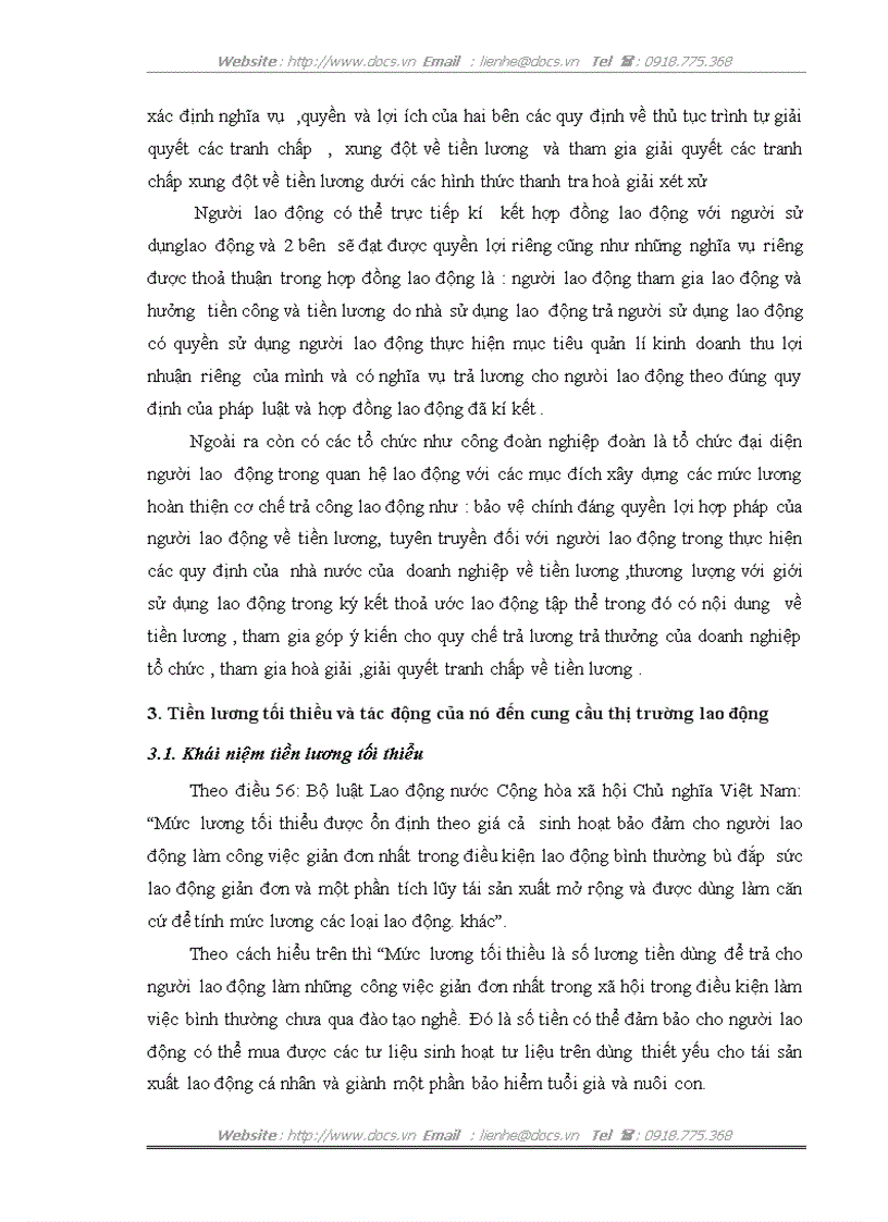 image for page Tiền lương tối thiểu và tác động của nó đến cung cầu thị trường lao động