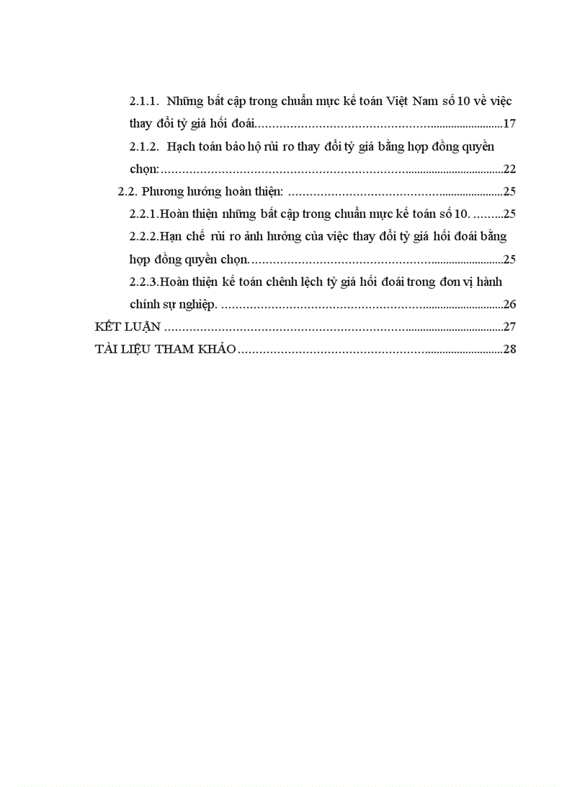 image for page Thực trạng và phương hướng hoàn thiện hạch toán chênh lệch tỷ giá hối đoái