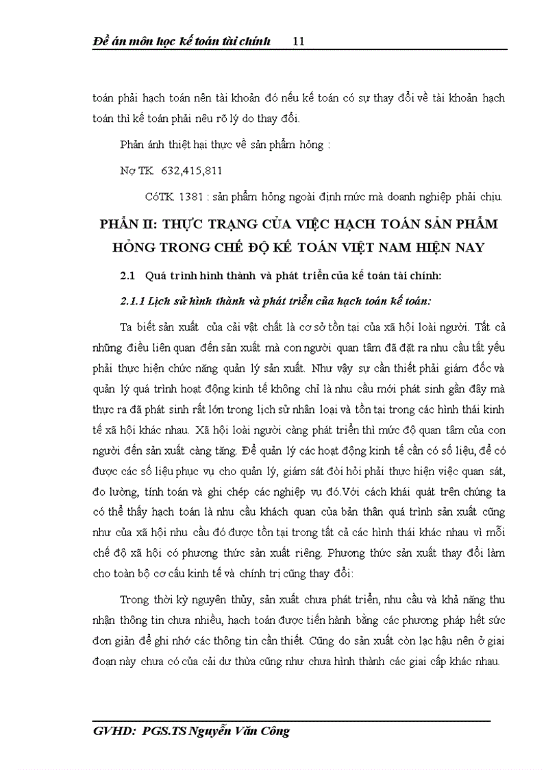 image for page Thực trạng hạch toán sản phẩm hỏng trong kho và trong quá trình bảo hành