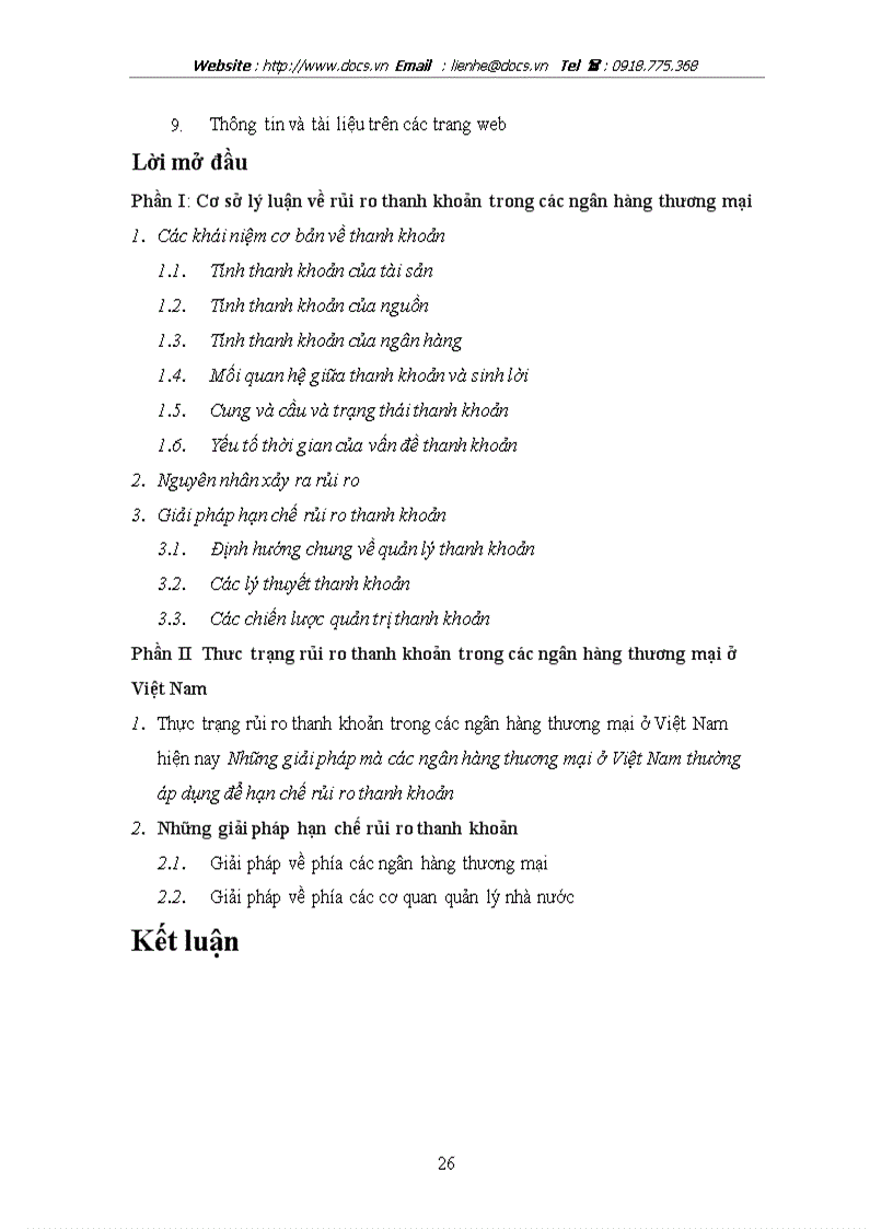 image for page Rủi ro thanh khoản trong các ngân hàng thương mại Việt Nam