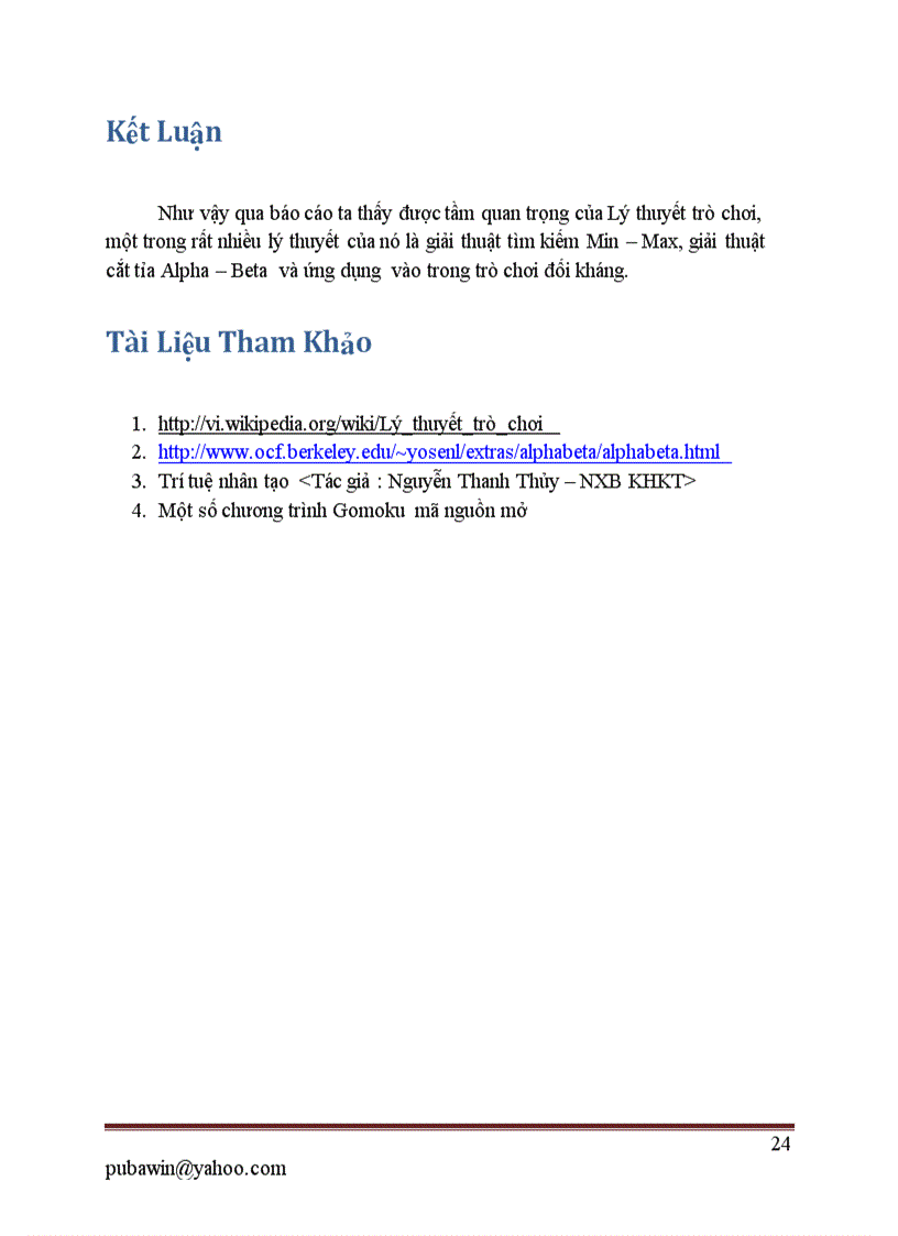 image for page Thuật toán Min Max Alpha Beta và ứng dụng trong trò chơi cờ Caro