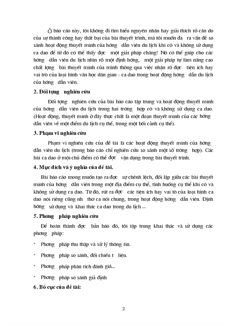image for page So sánh hoạt động thuyết minh của hướng dẫn viên du lịch có và không sử dụng ca dao