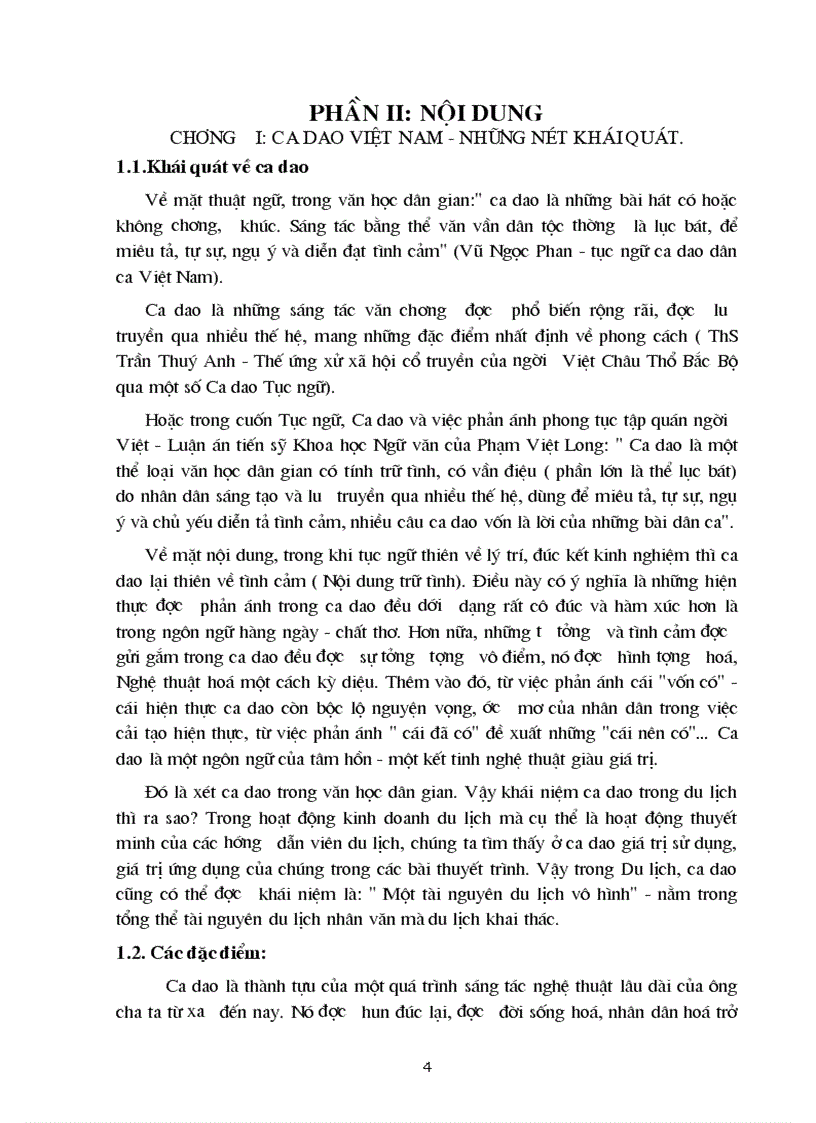 image for page So sánh hoạt động thuyết minh của hướng dẫn viên du lịch có và không sử dụng ca dao