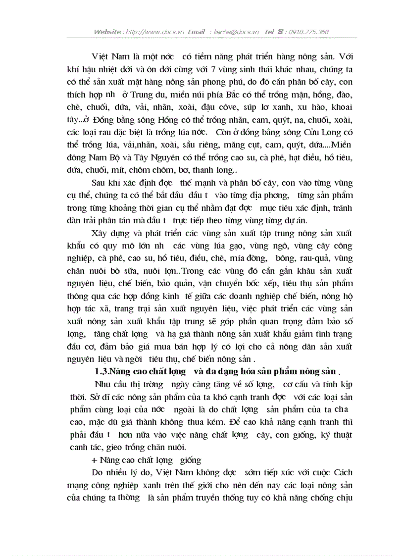 image for page Thực trạng và giải pháp tiêu thụ nông sản hiện nay ở Việt nam