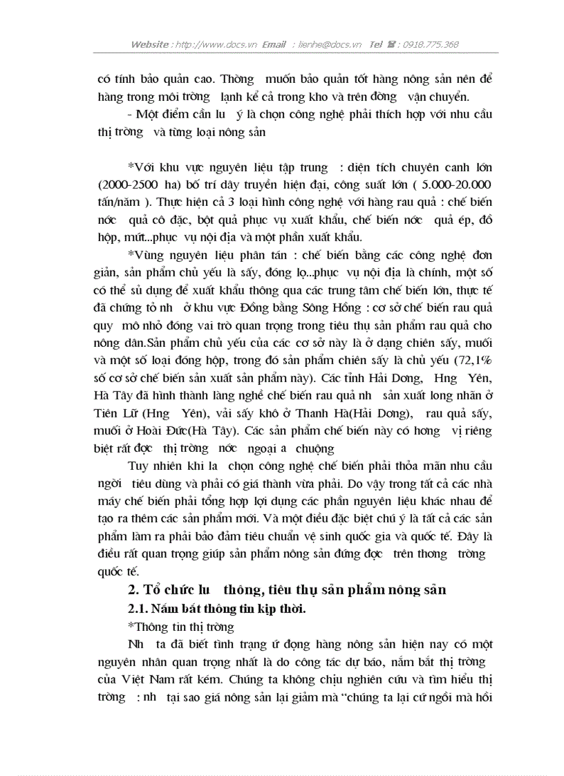 image for page Thực trạng và giải pháp tiêu thụ nông sản hiện nay ở Việt nam