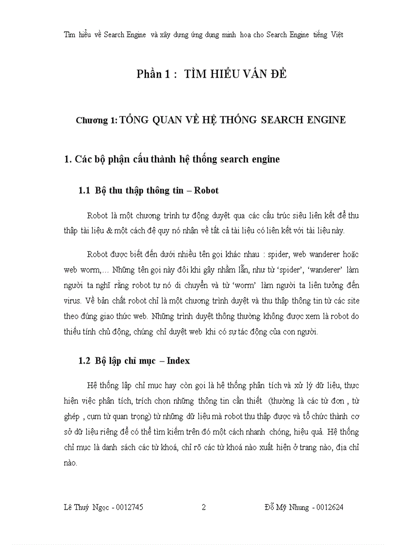 image for page Về hệ thống search engine và ứng dụng hệ thống search engine tiếng việt
