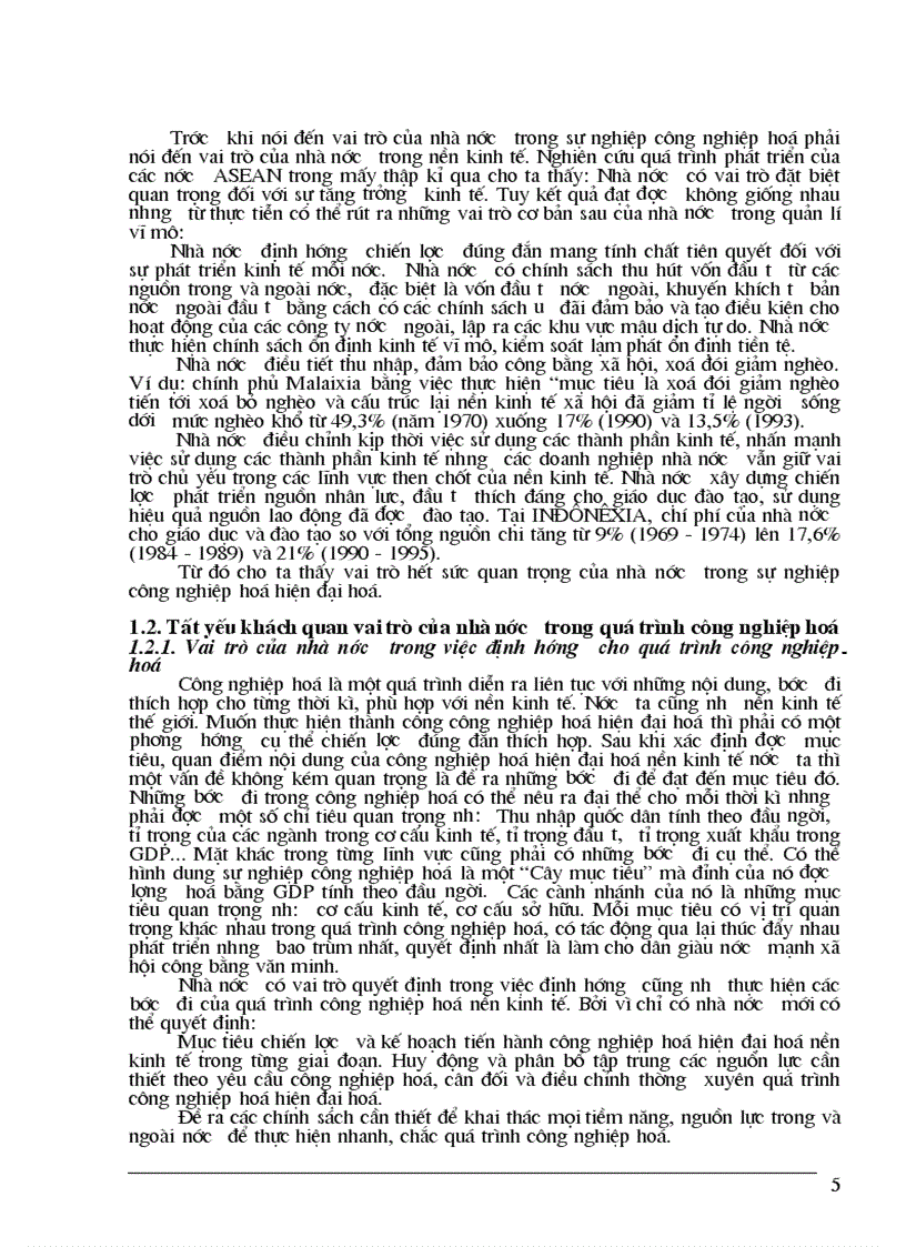 image for page Vai trò của Nhà nước đối với quá trình công nghiệp hoá hiện đại hoá ở nước ta