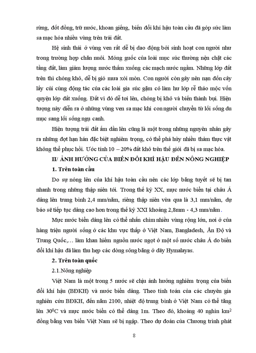 image for page Nông nghiệp với biến đổi khí hậu