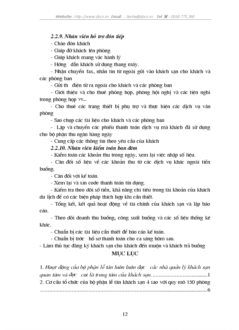 image for page Hoạt động của bộ phận lễ tân luôn luôn được các nhà quản lý khách sạn quan tâm và được coi là trung tâm của khách sạn