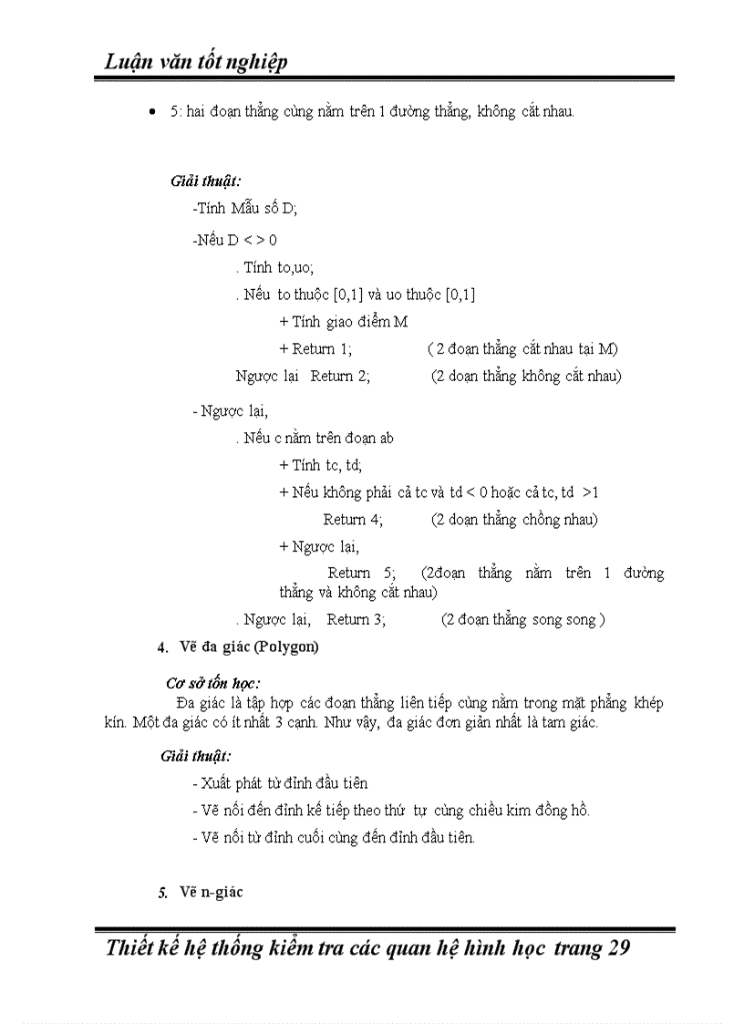 image for page Thiết kế hệ thống kiểm tra các quan hệ hình học trong không gian 2d và 3d