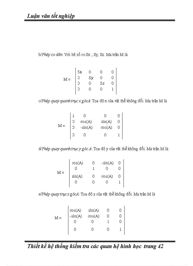 image for page Thiết kế hệ thống kiểm tra các quan hệ hình học trong không gian 2d và 3d