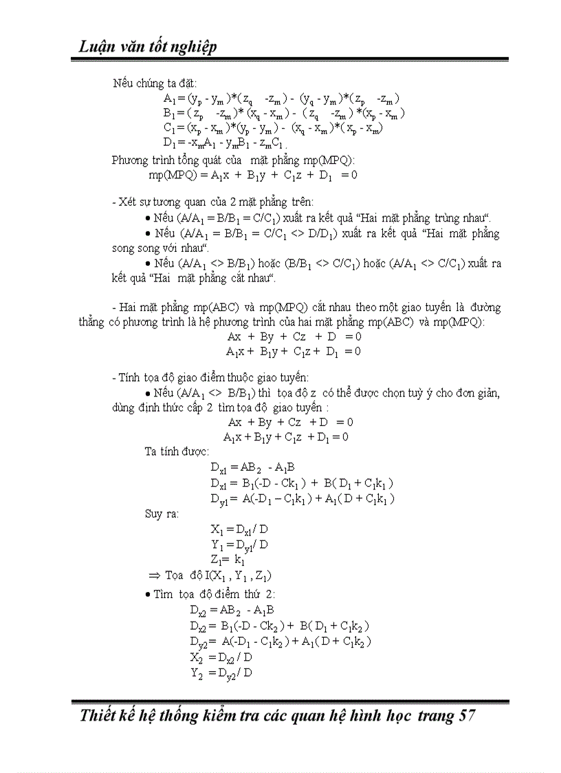 image for page Thiết kế hệ thống kiểm tra các quan hệ hình học trong không gian 2d và 3d