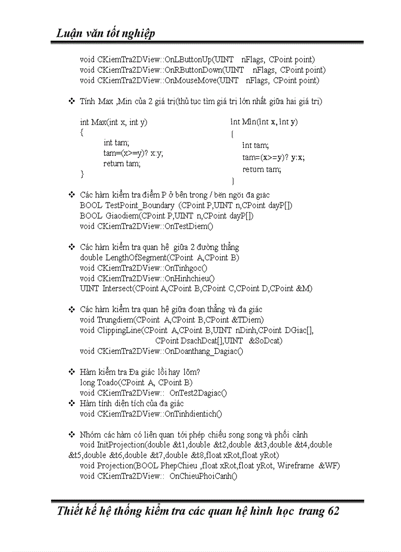image for page Thiết kế hệ thống kiểm tra các quan hệ hình học trong không gian 2d và 3d