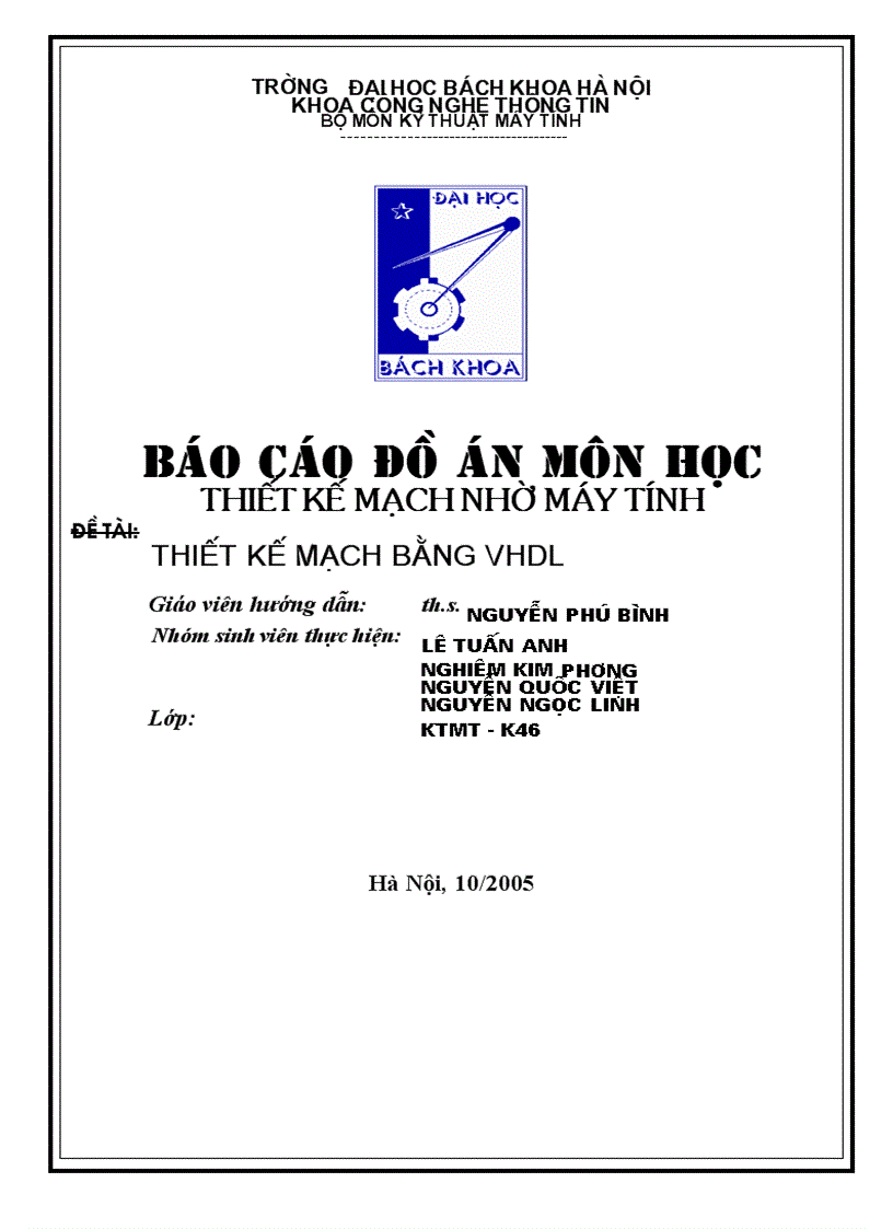 image for page Thiết kế vi mạch bằng VHDL
