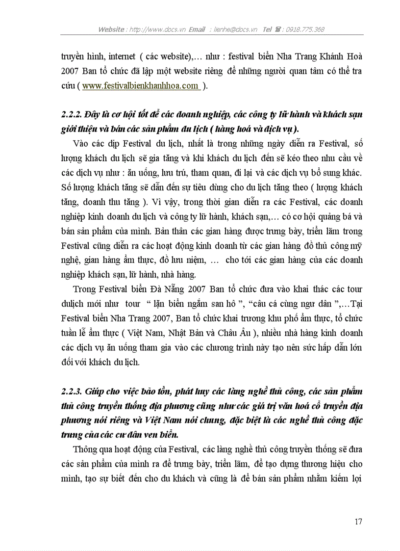 image for page Các Festival du lịch biển 2007 và tác động của nó đối với sự phát triển du lịch biển Việt Nam