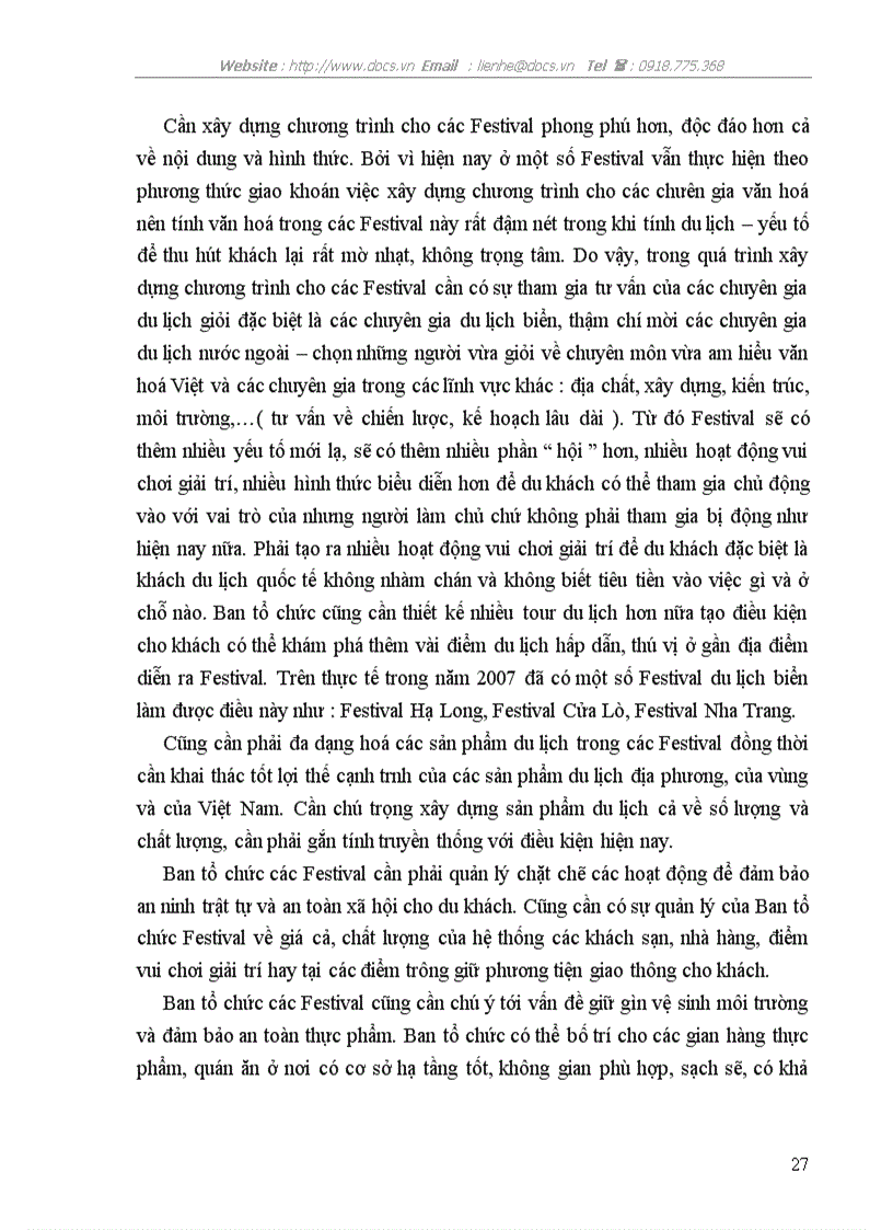 image for page Các Festival du lịch biển 2007 và tác động của nó đối với sự phát triển du lịch biển Việt Nam