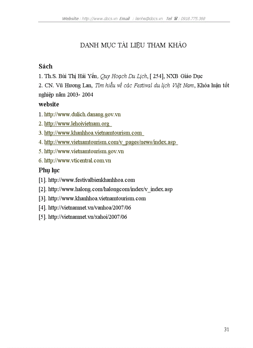 image for page Các Festival du lịch biển 2007 và tác động của nó đối với sự phát triển du lịch biển Việt Nam