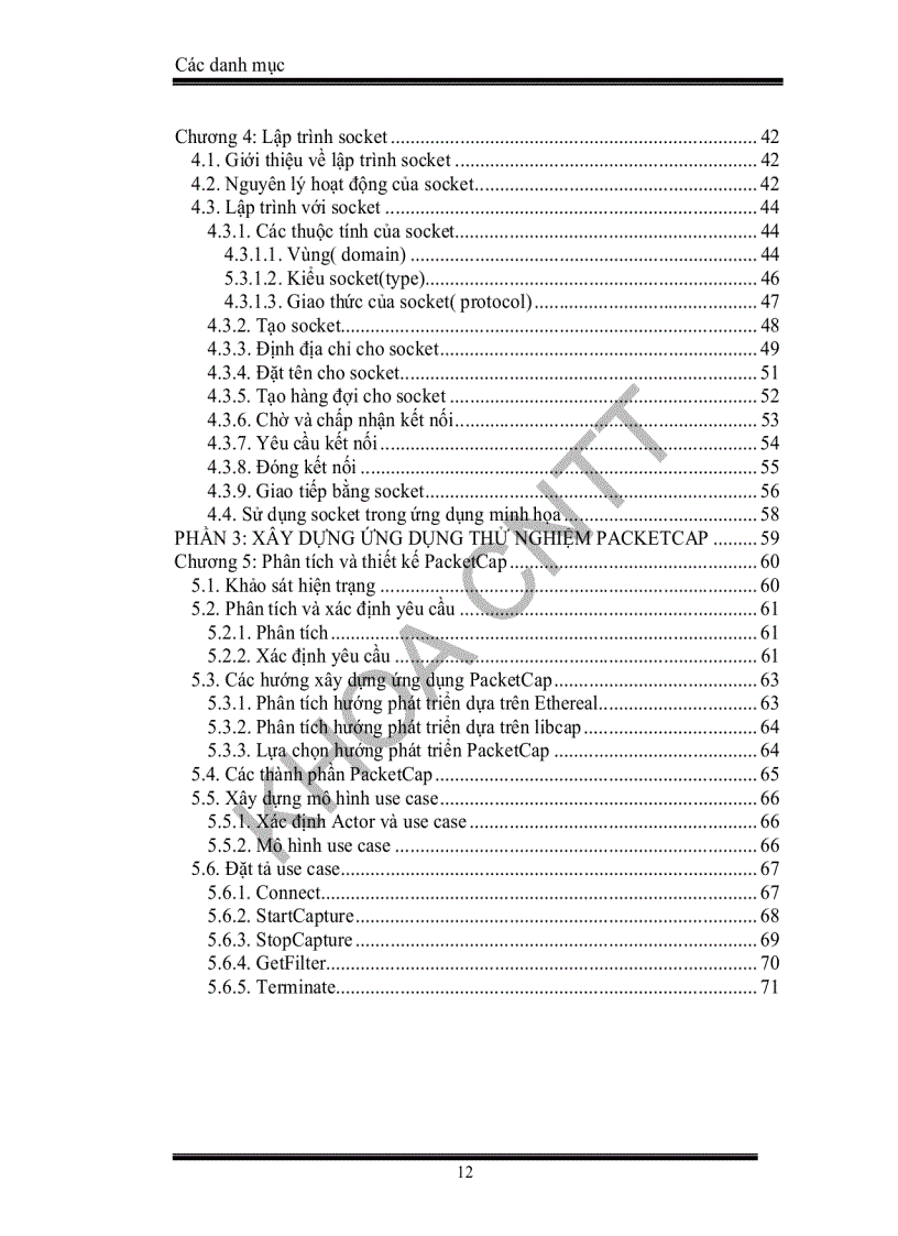 image for page Xây dựng ứng dụng bắt gói tin cho việc phân tích thông tin mạng phục vụ quản lí