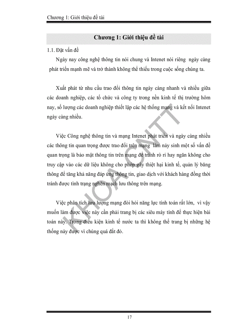 image for page Xây dựng ứng dụng bắt gói tin cho việc phân tích thông tin mạng phục vụ quản lí