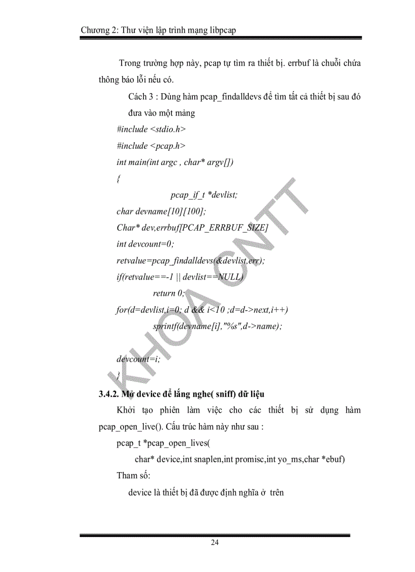 image for page Xây dựng ứng dụng bắt gói tin cho việc phân tích thông tin mạng phục vụ quản lí