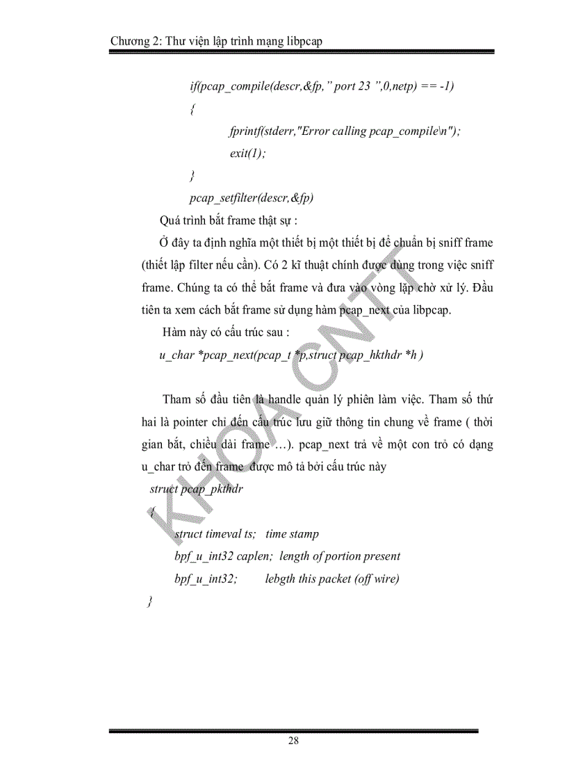 image for page Xây dựng ứng dụng bắt gói tin cho việc phân tích thông tin mạng phục vụ quản lí