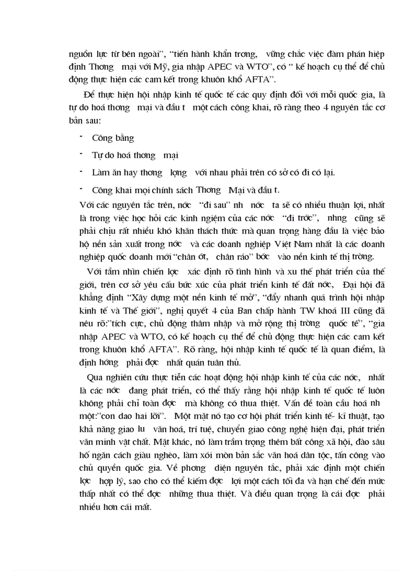 image for page II Vận dụng nguyên lý triết học để phân tích làm rõ thực trạng của nền kinh tế Việt Nam trước xu thế toàn cầu hoá