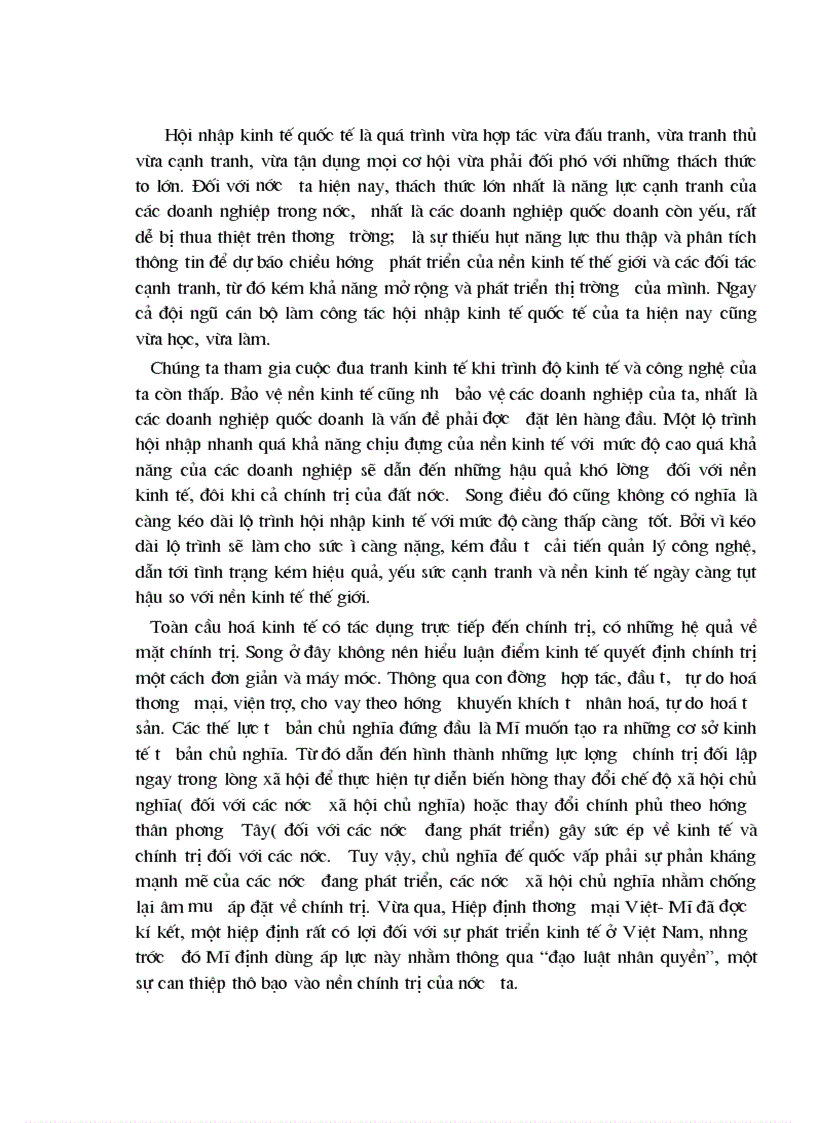 image for page II Vận dụng nguyên lý triết học để phân tích làm rõ thực trạng của nền kinh tế Việt Nam trước xu thế toàn cầu hoá