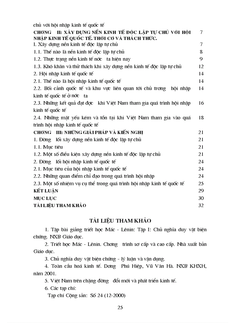 image for page Việc xây dựng nền kinh tế độc lập tự chủ và hội nhập kinh tế quốc tế