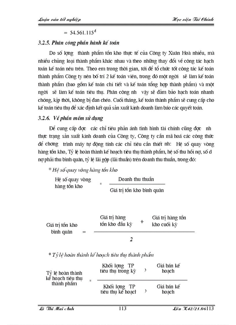 image for page Tổ chức công tác kế toán thành phẩm tiêu thụ thành phẩm và xác định kết quả kinh doanh tại Công ty TNHH Nhà nước một thành viên Xuân Hoà