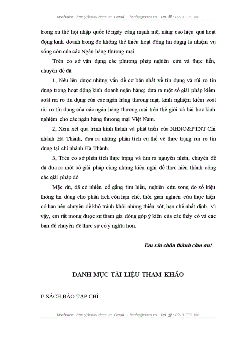 image for page Một số giải pháp phòng ngừa và hạn chế rủi ro tín dụng tại NHNO PTNT chi nhánh Hà Thành