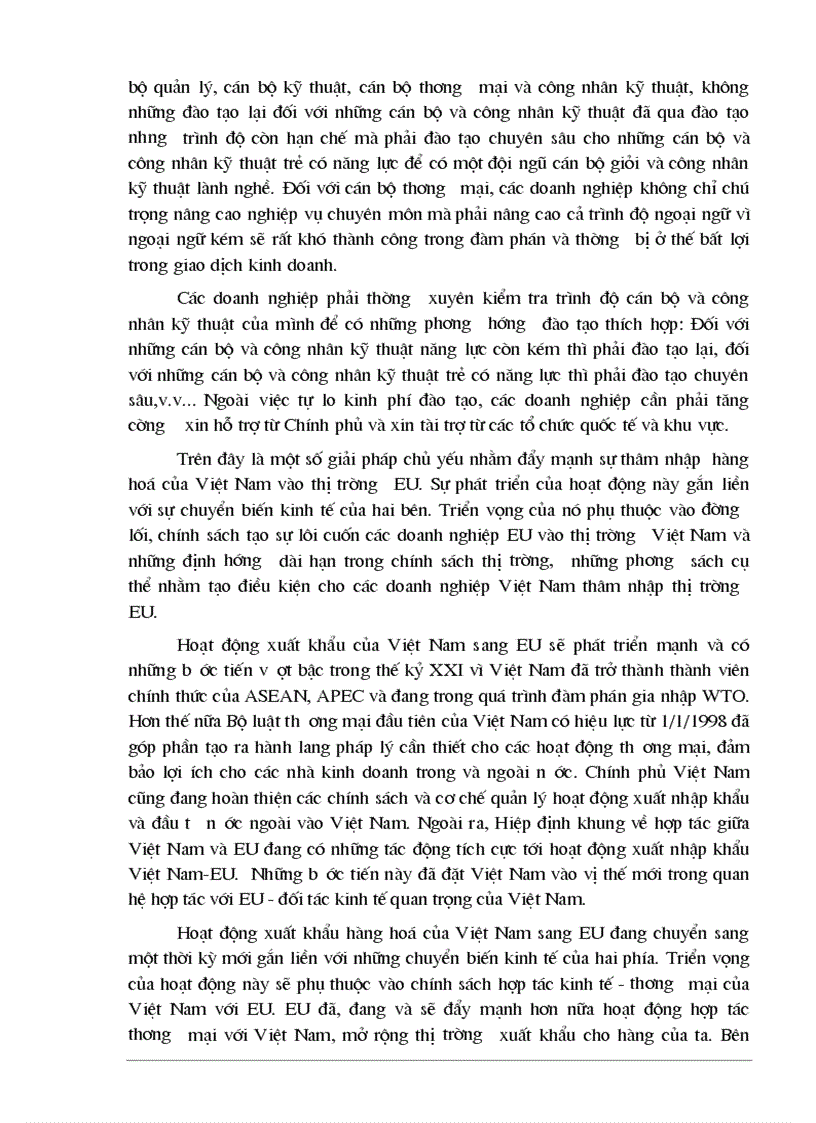 image for page Tự do hóa trong EU và khả năng thâm nhập thị trường EU của hàng hoá Việt Nam