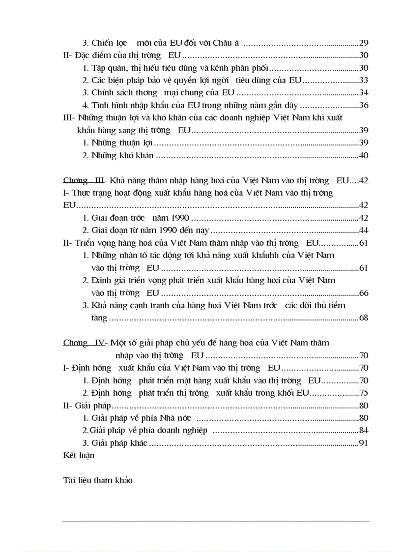 image for page Tự do hóa trong EU và khả năng thâm nhập thị trường EU của hàng hoá Việt Nam