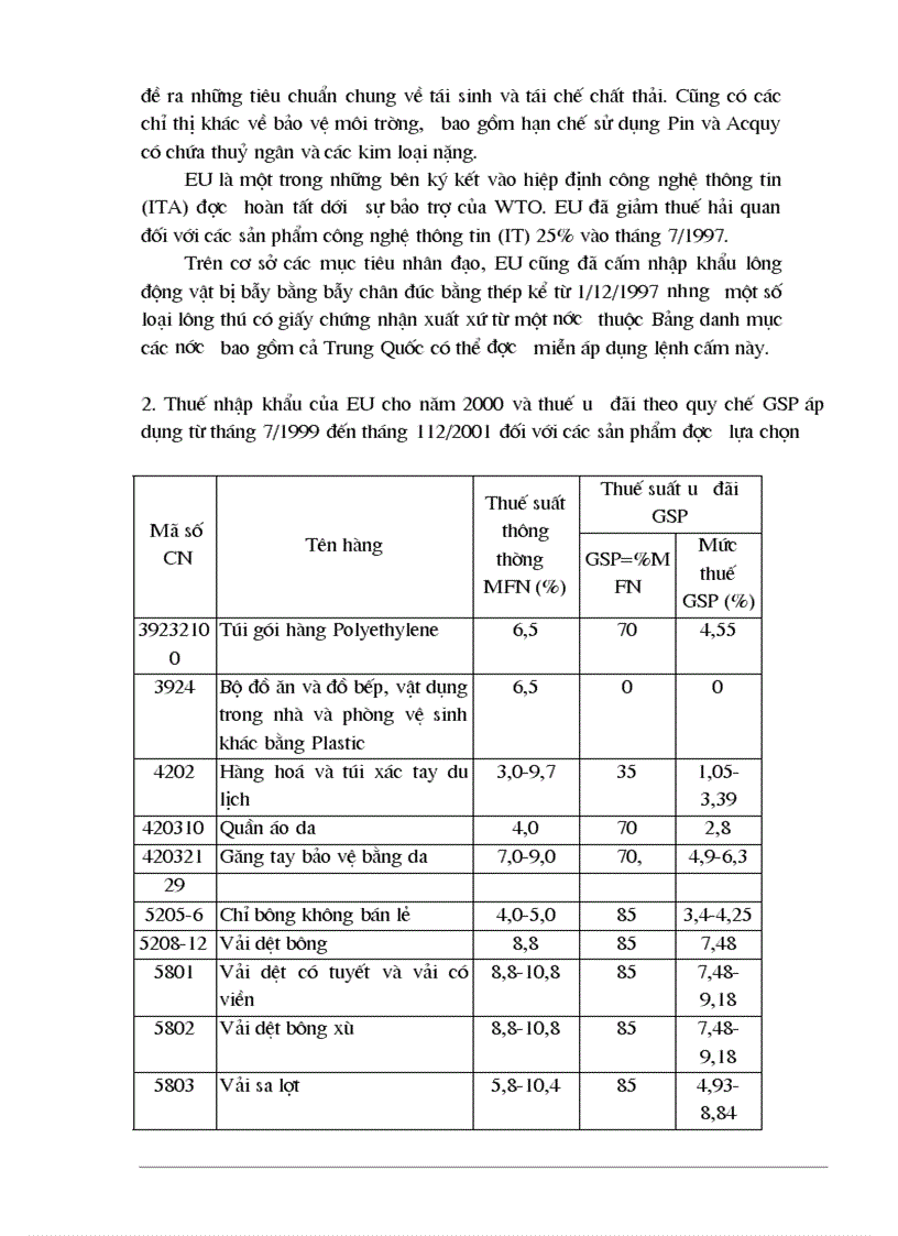 image for page Tự do hóa trong EU và khả năng thâm nhập thị trường EU của hàng hoá Việt Nam