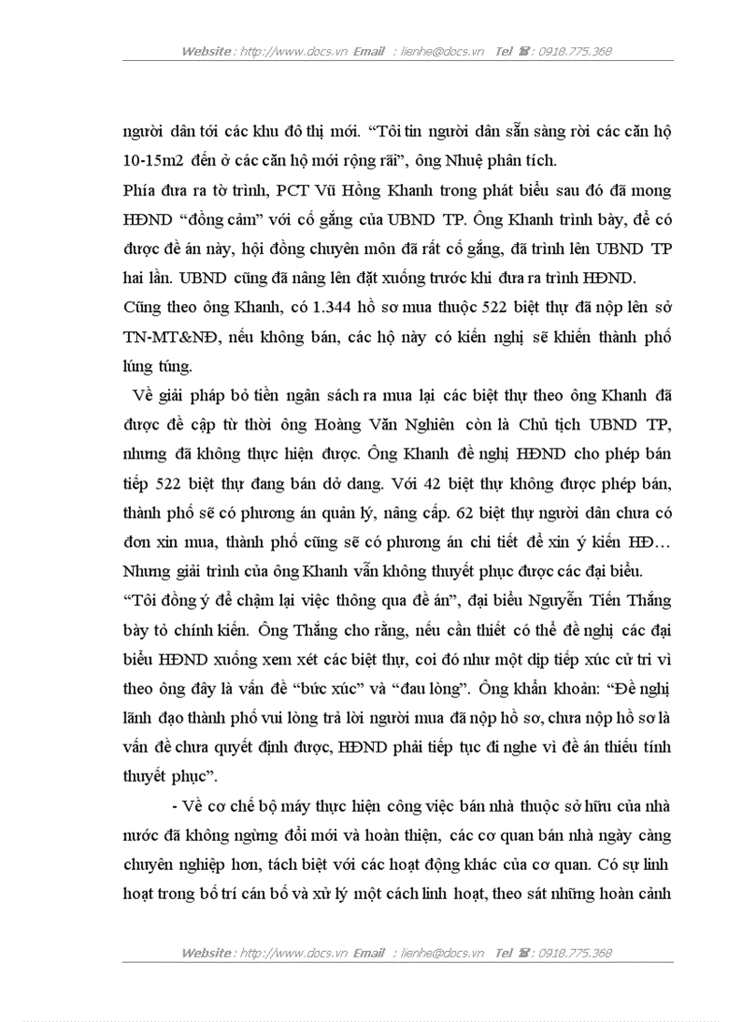 image for page Công tác bán nhà thuộc sở hữu của nhà nước cho người đang thuê nhà theo nghị định 61 cp của Chính phủ trên địa bàn thành phố Hà Nội