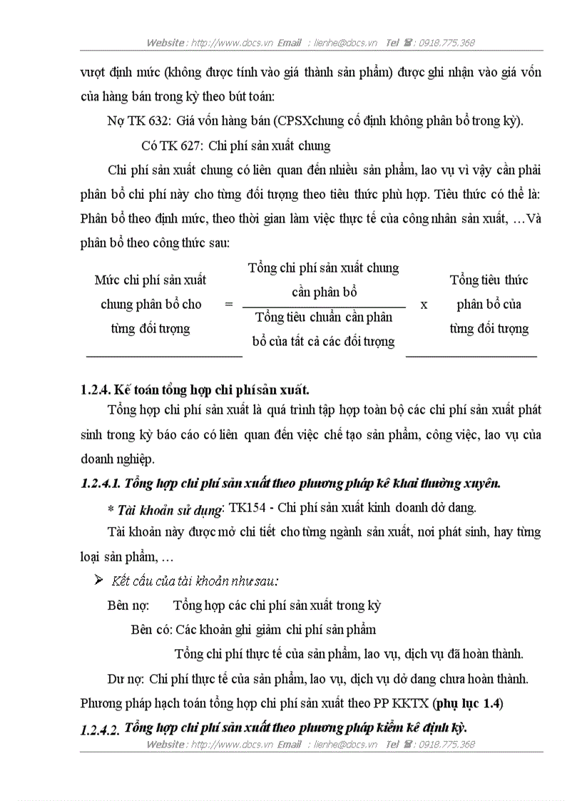 image for page Tổ chức công tác kế toán tập hợp chi phí sản xuất và tính giá thành sản phẩm tại công ty Cổ Phần cung ứng dịch vụ Hàng Không