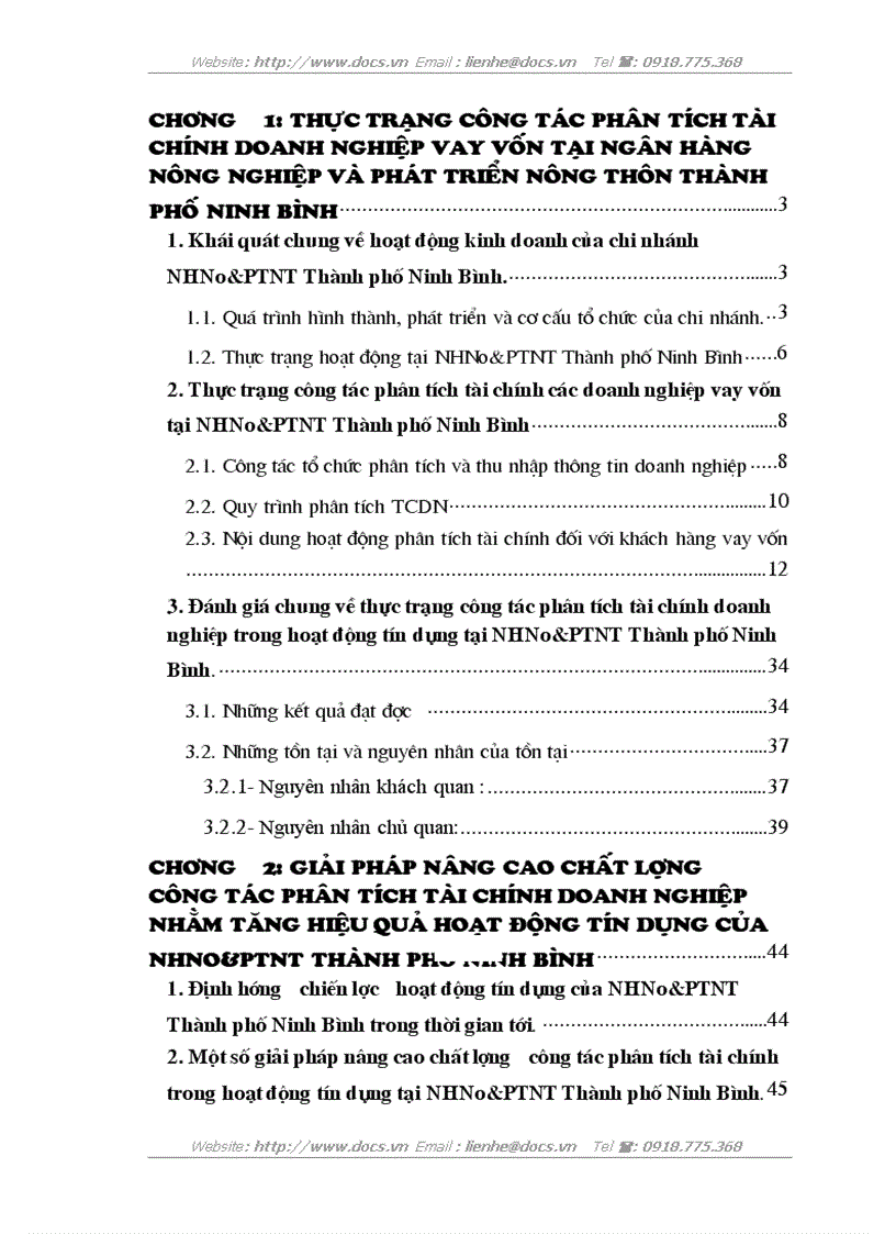image for page Một số giải pháp nâng cao chất lượng phân tích tài chính đối với khách hàng vay vốn tại Chi nhánh NHNo PTNT Thành phố Ninh Bình