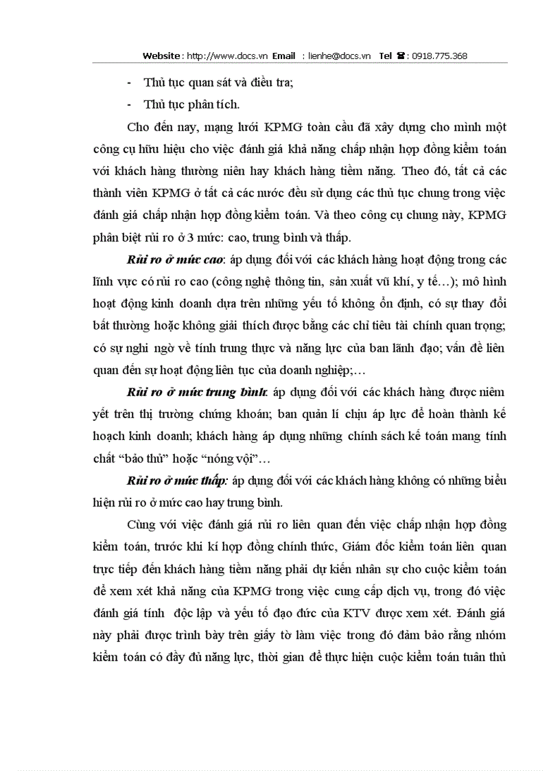 image for page Quy trình đánh giá hệ thống kiểm soát nội bộ trong kiểm toán báo cáo tài chính do công ty TNHH KPMG Việt Nam thực hiện