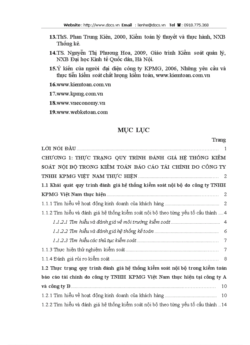 image for page Quy trình đánh giá hệ thống kiểm soát nội bộ trong kiểm toán báo cáo tài chính do công ty TNHH KPMG Việt Nam thực hiện