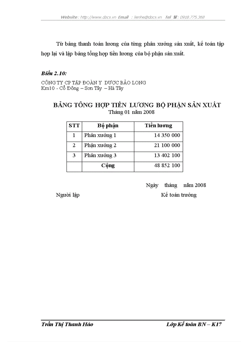 image for page Hoàn thiện công tác kế toán chi phí sản xuất và tính giá thành sản phẩm tại Công ty Cổ phần Tập đoàn Y Dược Bảo Long