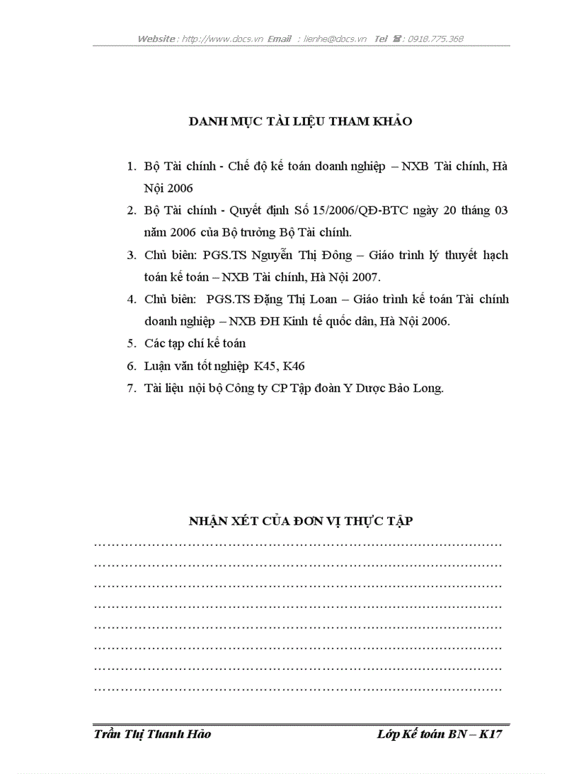 image for page Hoàn thiện công tác kế toán chi phí sản xuất và tính giá thành sản phẩm tại Công ty Cổ phần Tập đoàn Y Dược Bảo Long
