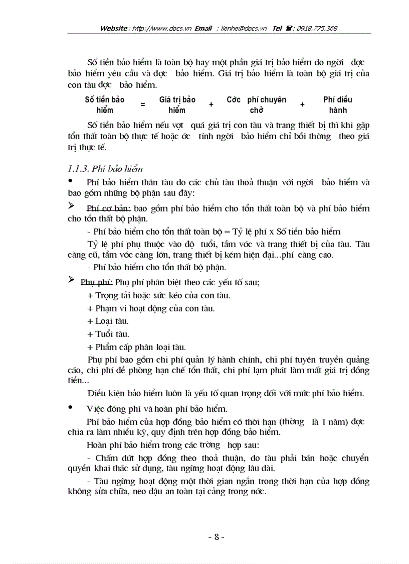 image for page Bảo hiểm thân tàu và trách nhiệm chủ tàu tại Tổng công ty bảo hiểm Việt Nam