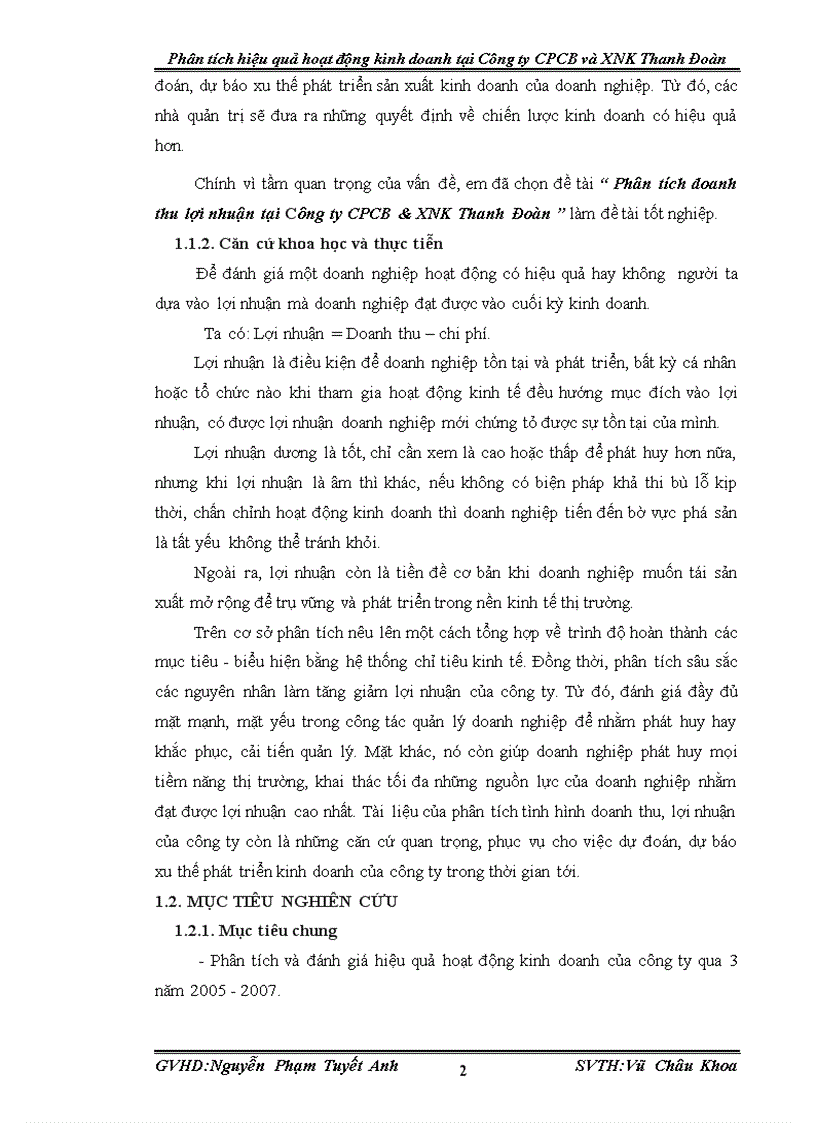 image for page Phân tích hiệu quả hoạt động kinh doanh tại Công ty CPCB và XNK Thanh Đoàn