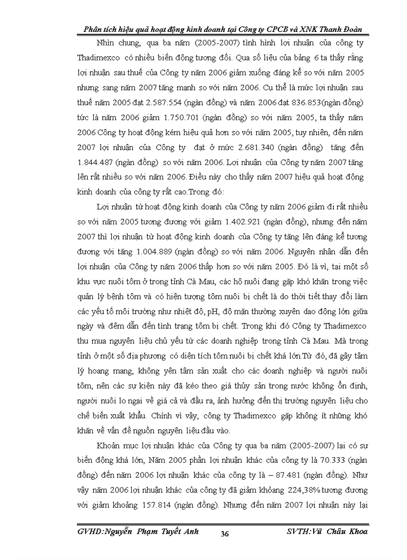 image for page Phân tích hiệu quả hoạt động kinh doanh tại Công ty CPCB và XNK Thanh Đoàn