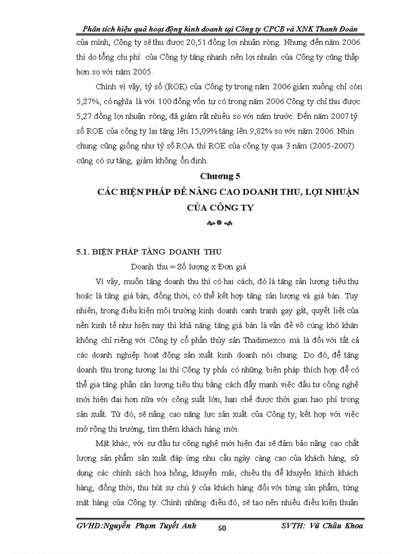 image for page Phân tích hiệu quả hoạt động kinh doanh tại Công ty CPCB và XNK Thanh Đoàn