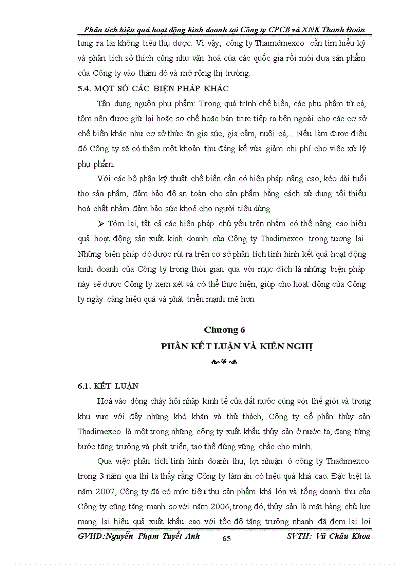 image for page Phân tích hiệu quả hoạt động kinh doanh tại Công ty CPCB và XNK Thanh Đoàn