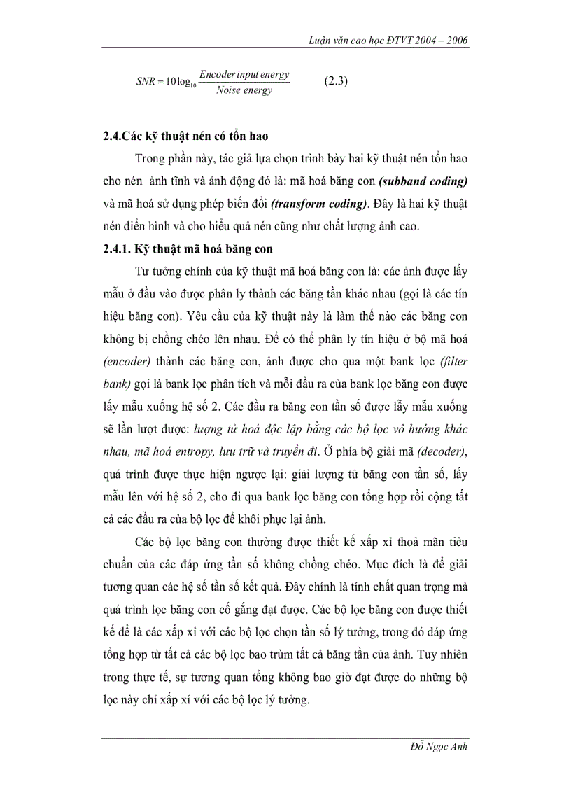 image for page Nén ảnh sử dụng biến đổi wavelet và ứng dụng trong các dịch vụ dữ liệu đa phương tiện di động