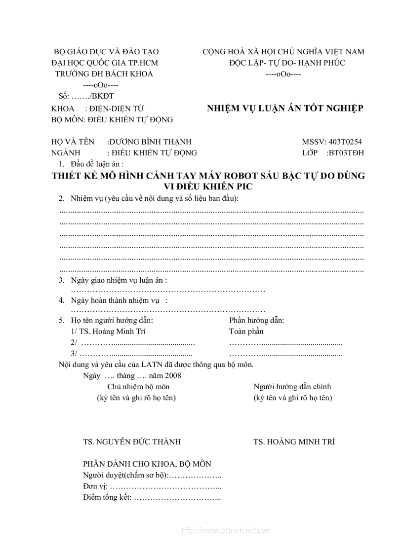 image for page Thiết kế cánh tay robot gắp khối dùng vi điều khiển pic 16f877a